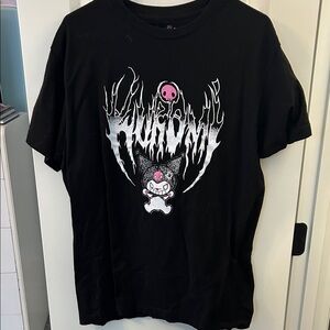 Hot Topic Kuromi Metal Logo Tee